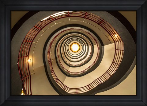 Framed Staircase Spiral 2 Print
