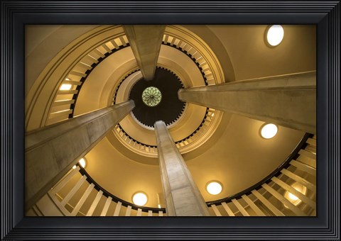 Framed Yellow Staircase 3 Print