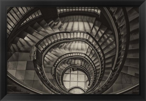 Framed Hamburg Staircase 4 Print