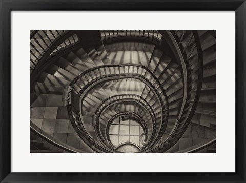 Framed Hamburg Staircase 4 Print