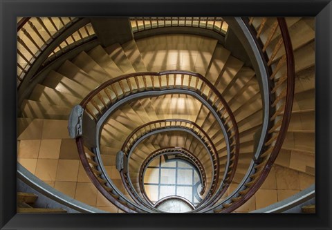 Framed Hamburg Staircase 5 Print