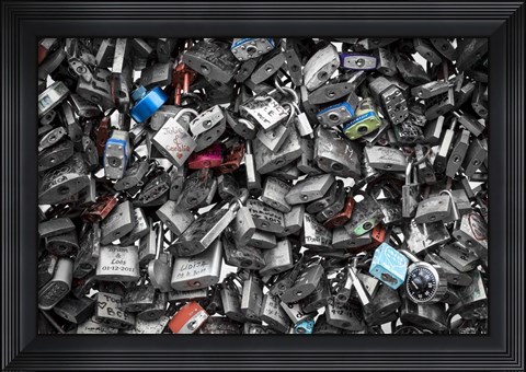 Framed Love Locks 2 Print