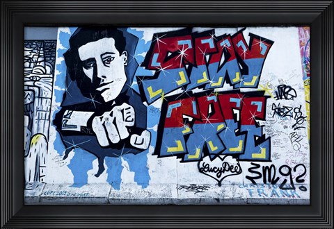 Framed Berlin Wall 4 Print