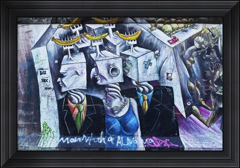 Framed Berlin Wall 8 Print