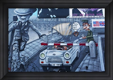 Framed Berlin Wall 10 Print