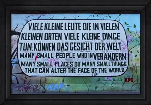 Framed Berlin Wall 12 Print