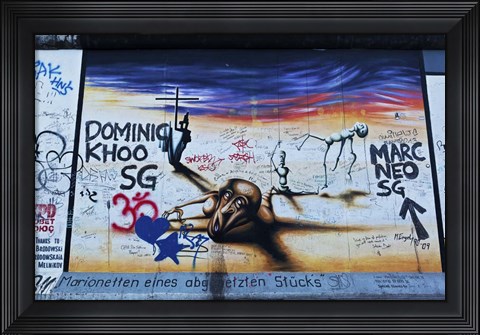 Framed Berlin Wall 14 Print
