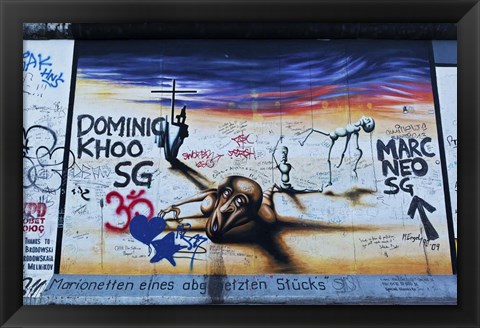 Framed Berlin Wall 14 Print