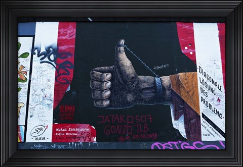 Framed Berlin Wall 15 Print