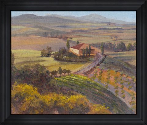 Framed Nostalgic Tuscany I Print