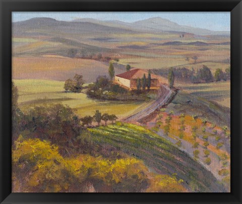 Framed Nostalgic Tuscany I Print