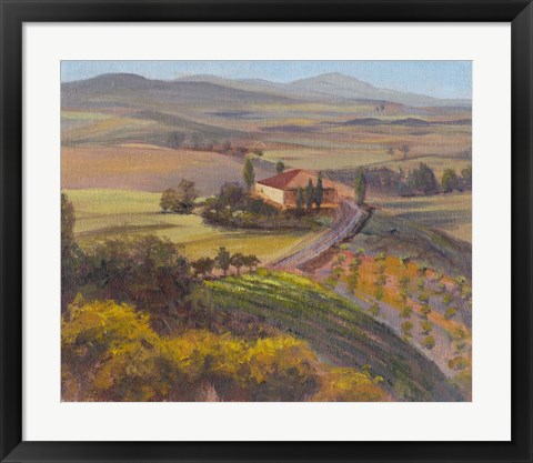 Framed Nostalgic Tuscany I Print