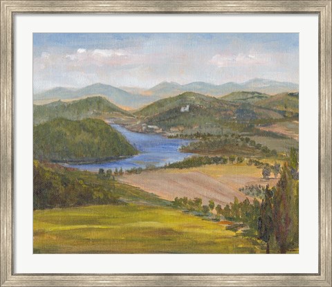 Framed Nostalgic Tuscany III Print