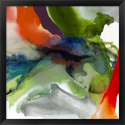 Framed Vibrant Terrain II Print