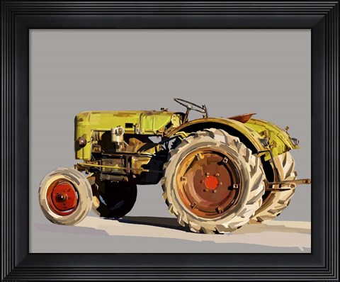 Framed Vintage Tractor VI Print