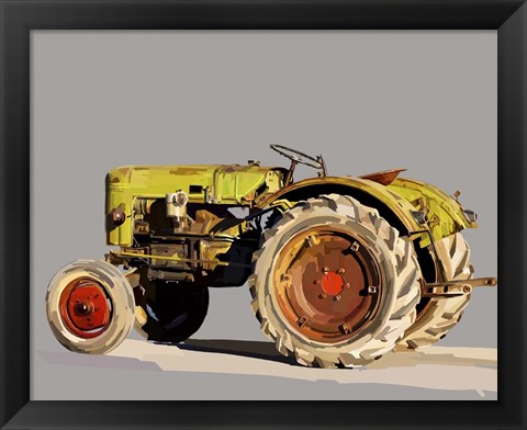 Framed Vintage Tractor VI Print