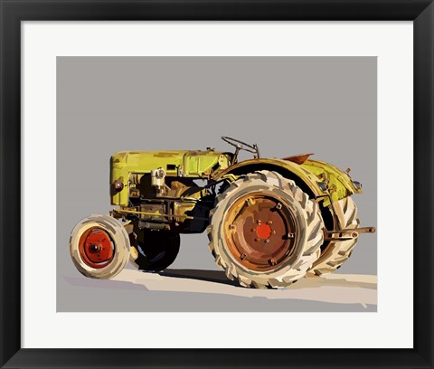 Framed Vintage Tractor VI Print