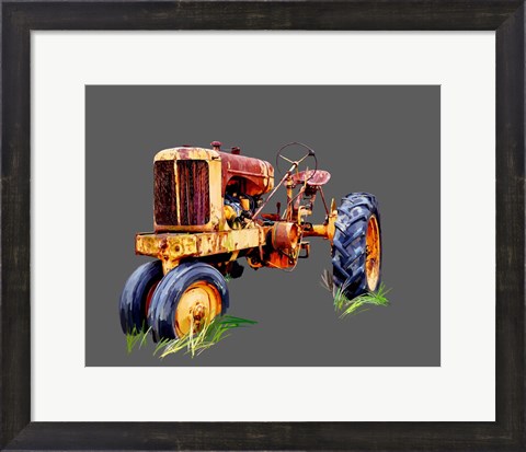 Framed Vintage Tractor IX Print