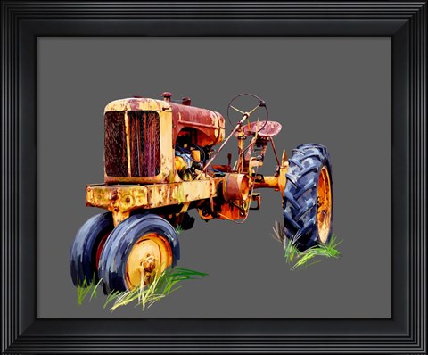 Framed Vintage Tractor IX Print