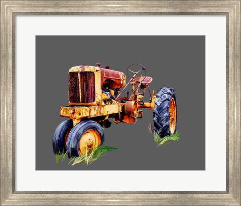 Framed Vintage Tractor IX Print