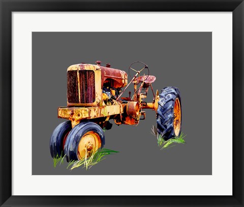 Framed Vintage Tractor IX Print