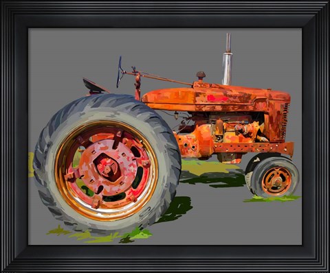 Framed Vintage Tractor XI Print