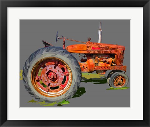 Framed Vintage Tractor XI Print