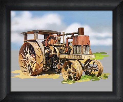 Framed Vintage Tractor XII Print