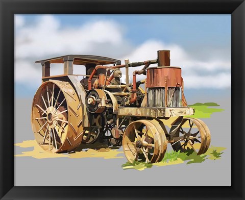 Framed Vintage Tractor XII Print