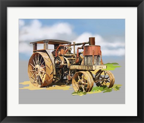 Framed Vintage Tractor XII Print