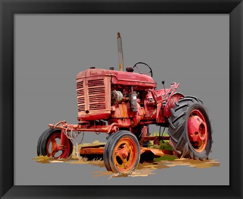 Framed Vintage Tractor XIII Print