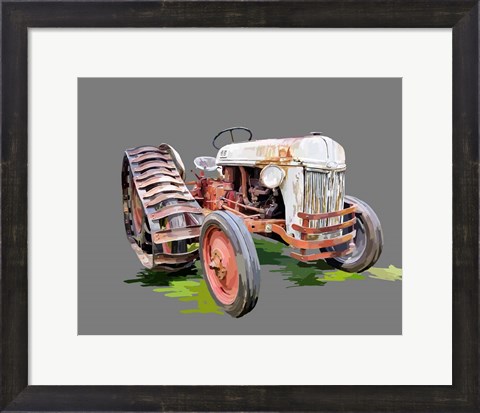 Framed Vintage Tractor XIV Print