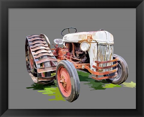 Framed Vintage Tractor XIV Print