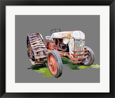 Framed Vintage Tractor XIV Print