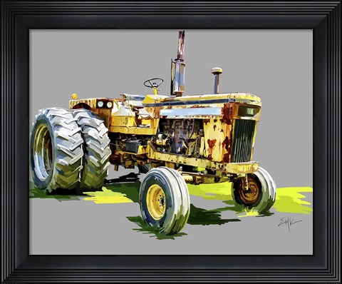 Framed Vintage Tractor XV Print