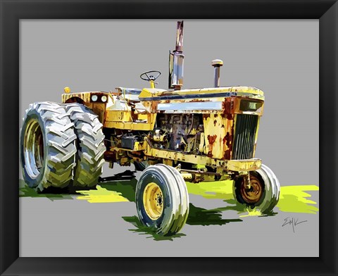 Framed Vintage Tractor XV Print