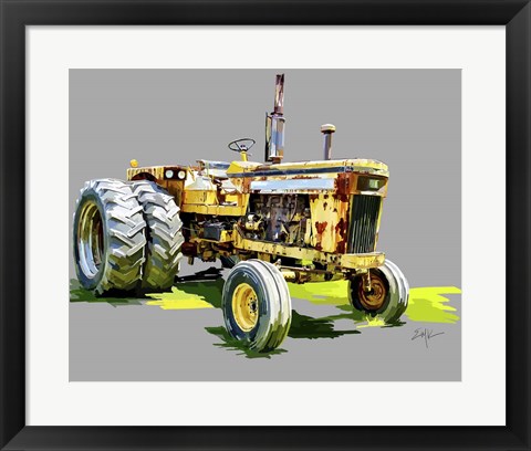 Framed Vintage Tractor XV Print