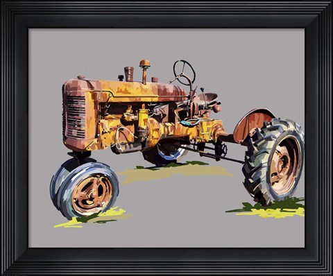 Framed Vintage Tractor XVI Print