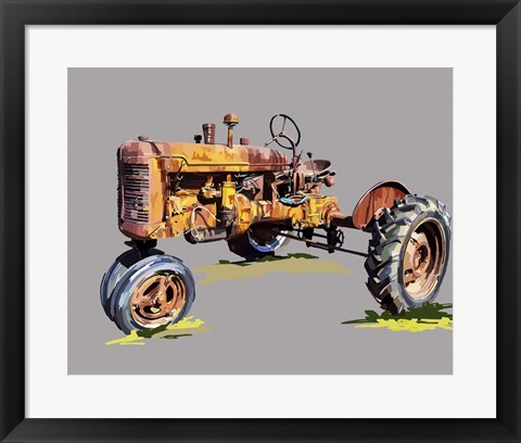 Framed Vintage Tractor XVI Print