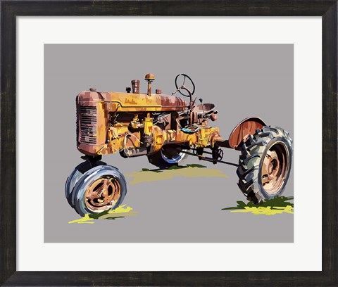 Framed Vintage Tractor XVI Print