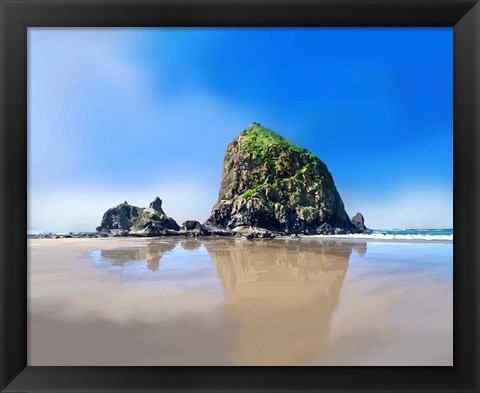 Framed Oregon Coast I Print