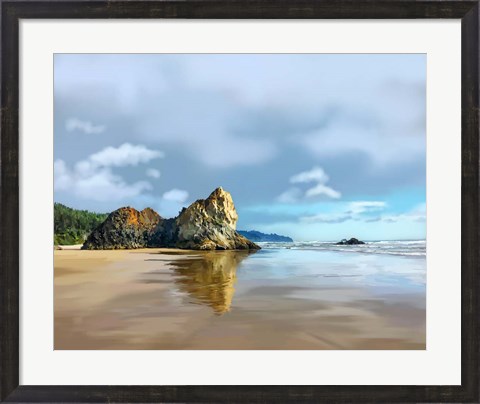 Framed Oregon Coast III Print