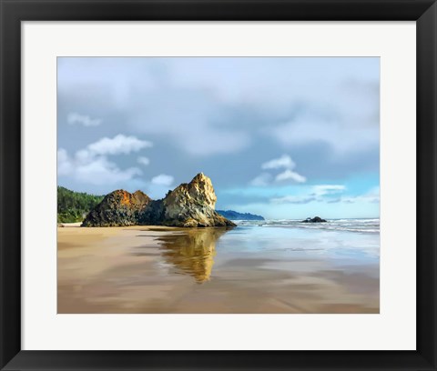 Framed Oregon Coast III Print