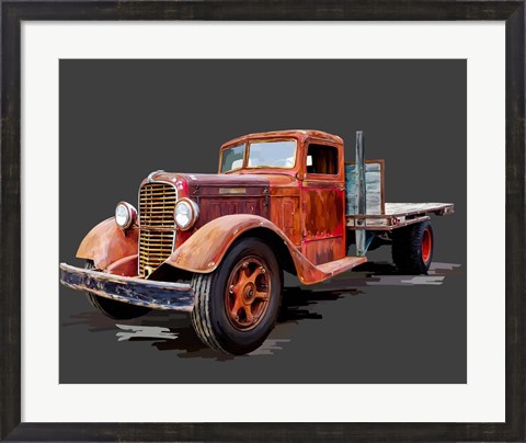 Framed Vintage Truck I Print