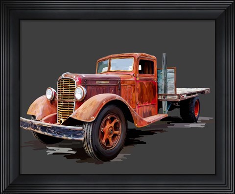Framed Vintage Truck I Print