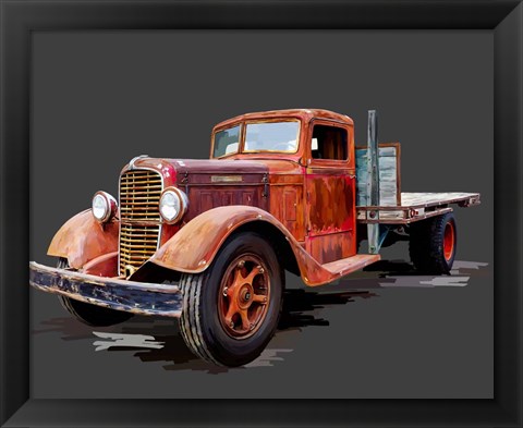 Framed Vintage Truck I Print