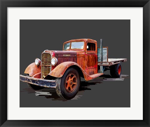 Framed Vintage Truck I Print