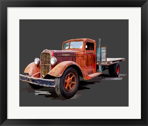 Framed Vintage Truck I Print