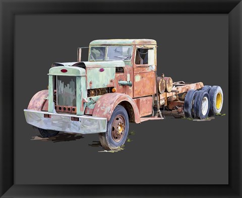 Framed Vintage Truck III Print