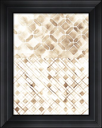Framed Sepia Madras I Print